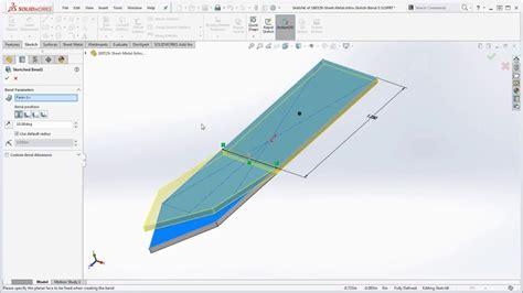 how to bend sheet metal in solidworks|sketch must have disjoint lines.